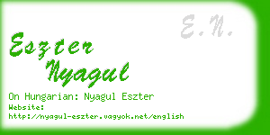 eszter nyagul business card